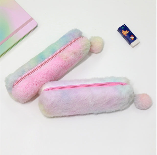 Astuccio Portapenne Peluche Colori Arcobaleno Assortiti