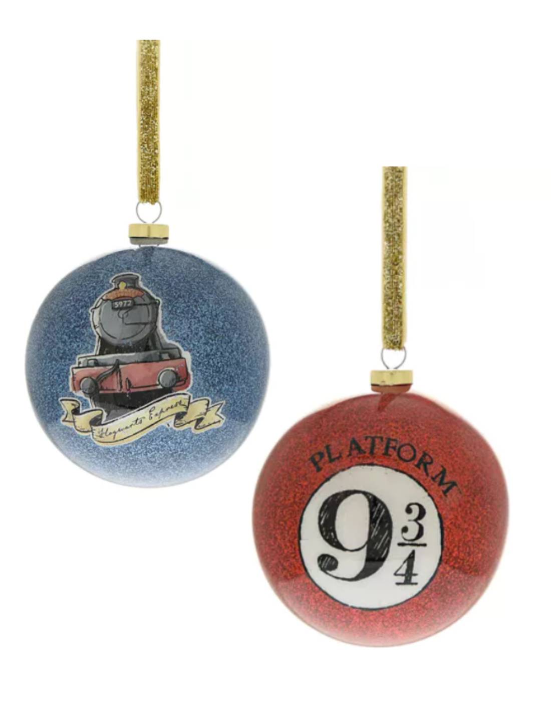 Palline Albero Di Natale Harry Potter 7cm Set 7pz
