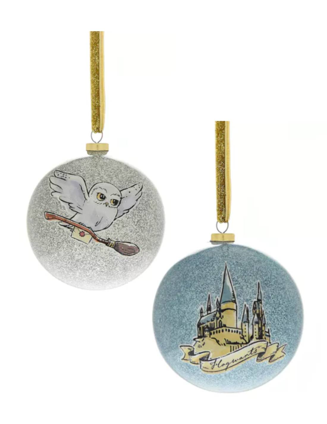 Palline Albero Di Natale Harry Potter 7cm Set 7pz