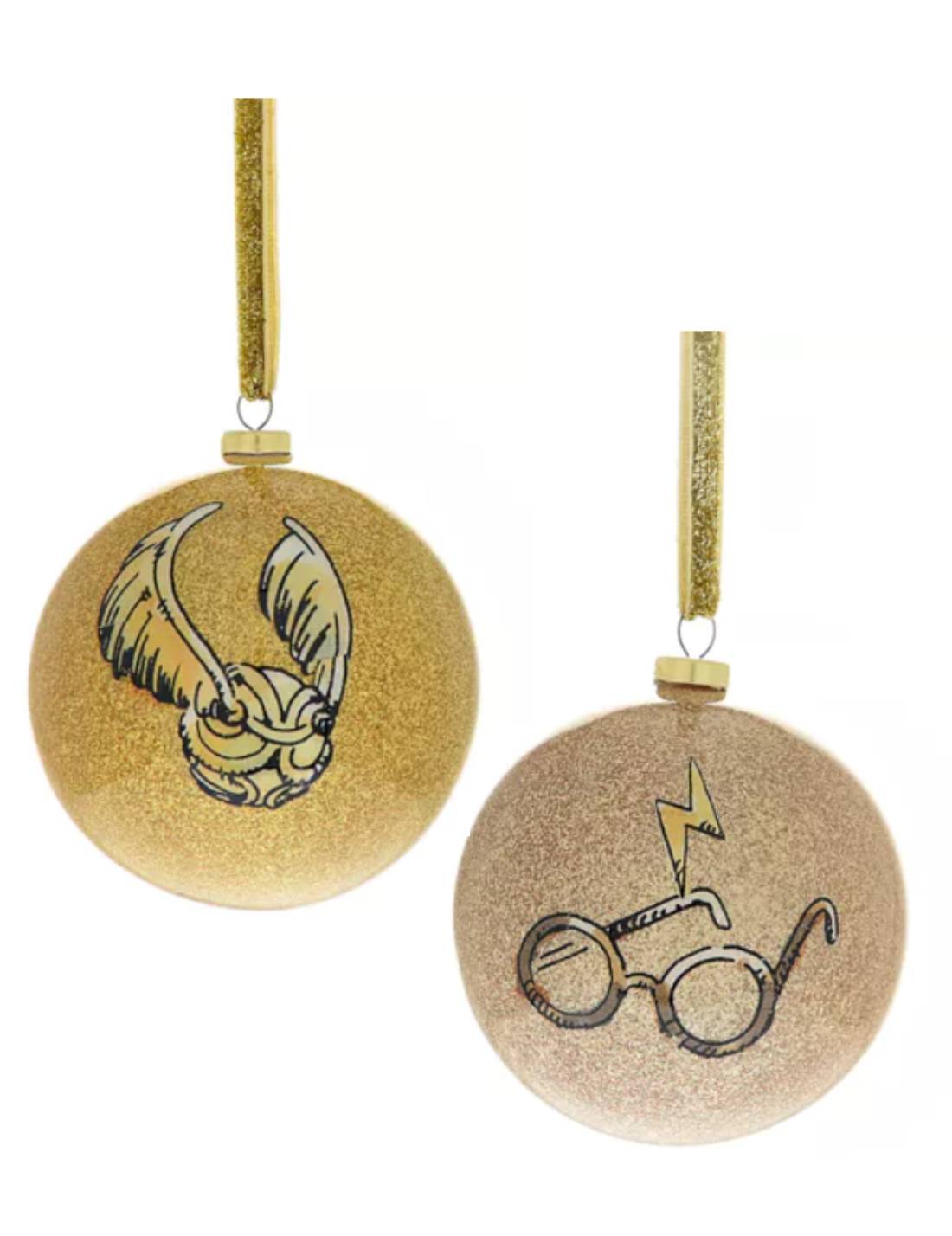 Palline Albero Di Natale Harry Potter 7cm Set 7pz