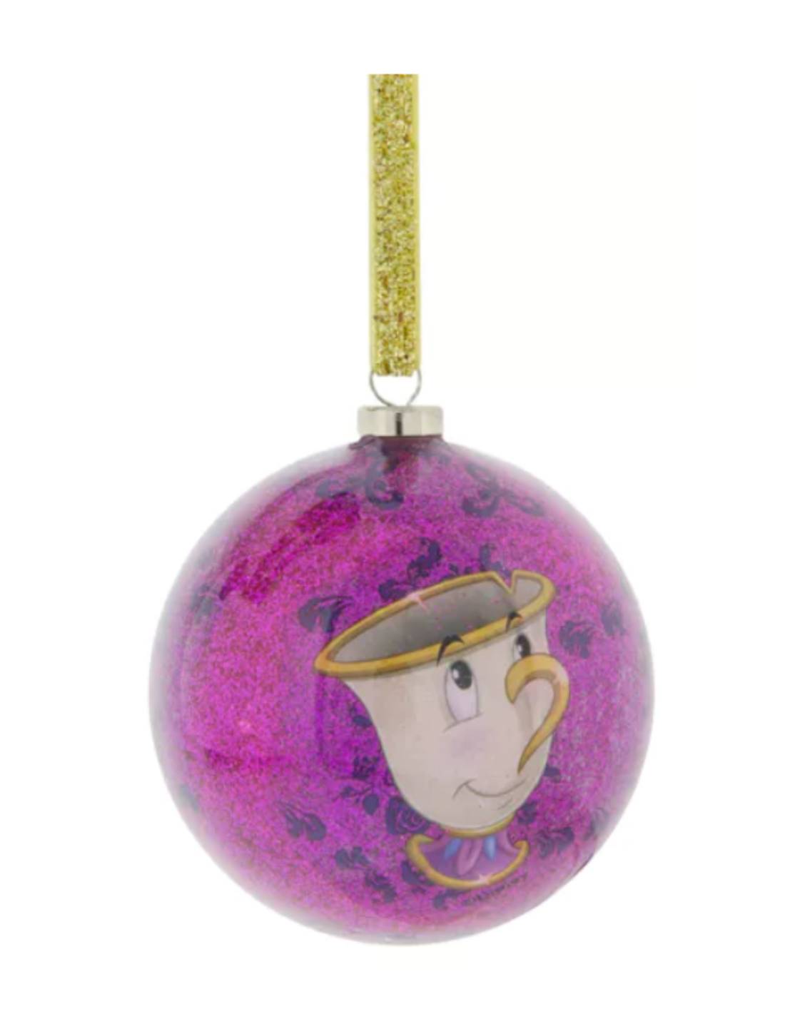 Palline Albero Di Natale La Bella E La Bestia 7cm Set 7pz Disney