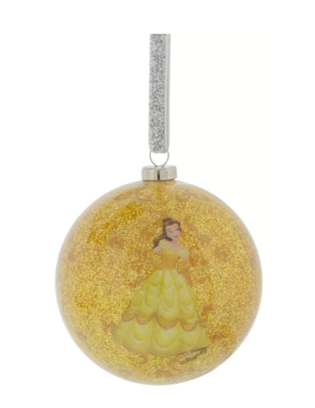 Palline Albero Di Natale La Bella E La Bestia 7cm Set 7pz Disney