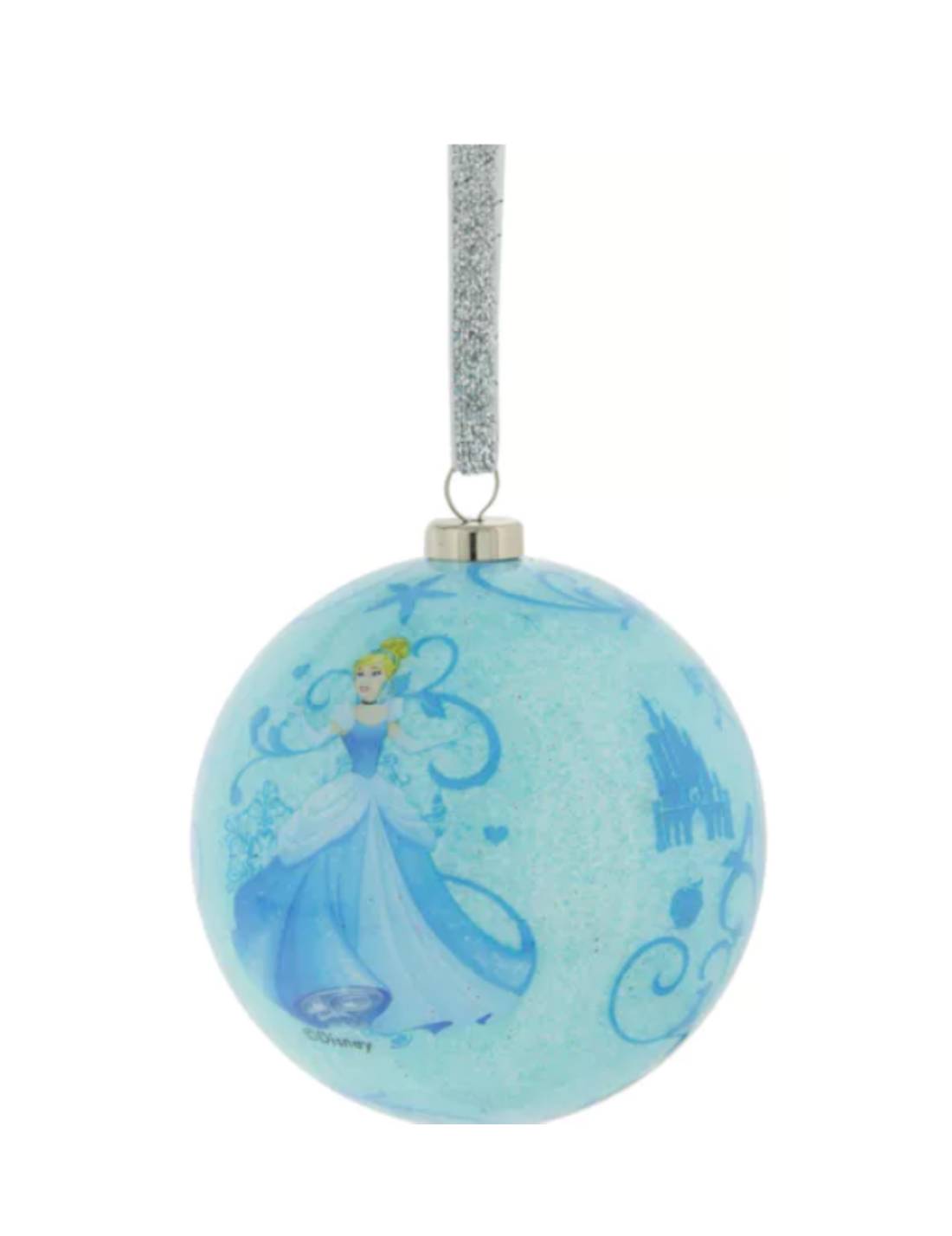 Palline Albero Di Natale Principesse 7cm Set 7pz Disney