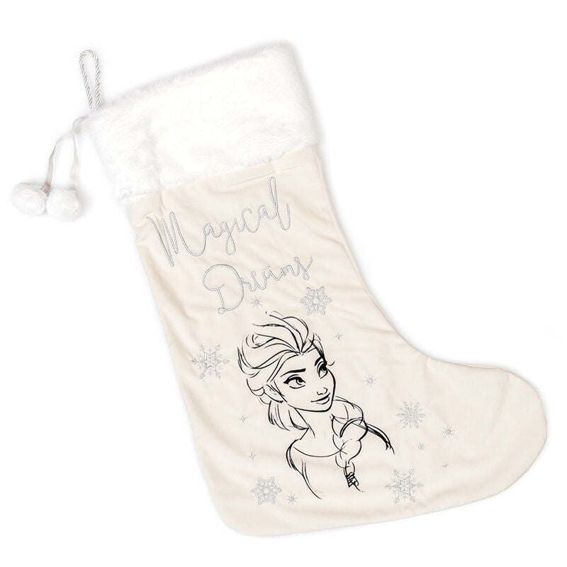 Calza Befana Epifania Disney Elsa Frozen Velluto 40cm