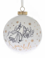 Pallina Albero Di Natale In Ceramica Disney Principesse Cenerentola 10CM