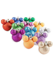 Box Palline Di Natale Orecchie Mickey Mouse Set 12pz