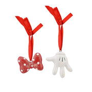 Addobbo Albero Di Natale Fiocco E Guanto Topolino Disney