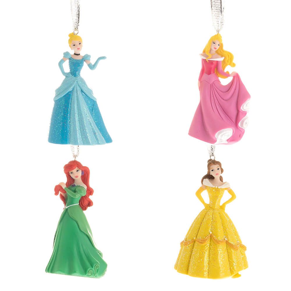 Addobbo Albero Di Natale Principesse In Abito Disney Confezione 4pz