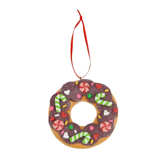 Addobbo Albero Di Natale Ciambella Con Caramelle