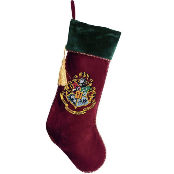 Calza Befana Epifania Harry Potter Casate Rossa E Verde 46cm