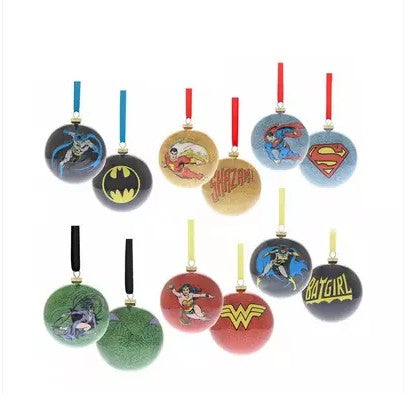 Pallina Albero Di Natale DC Comic Heros Set 6pz.