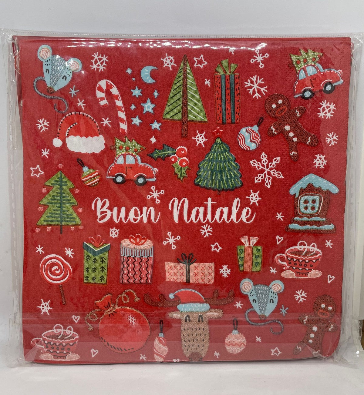 Tovaglioli Di Carta Natalizi Buon Natale Decorati 33CM 20Pz.