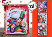 Sacchetto Regalo Natalizio Babbo Natale E Elfi