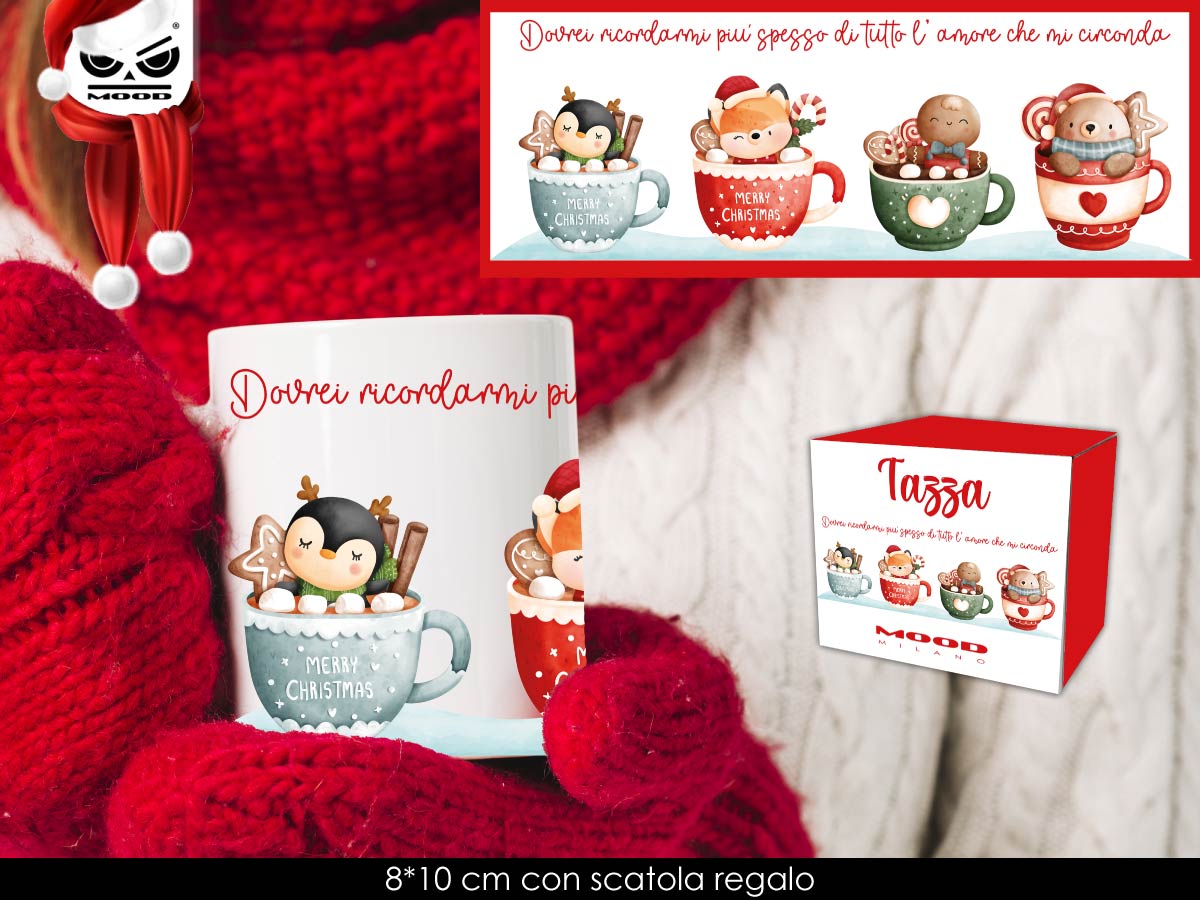 Tazza In Ceramica Personaggi Natalizi Assortiti