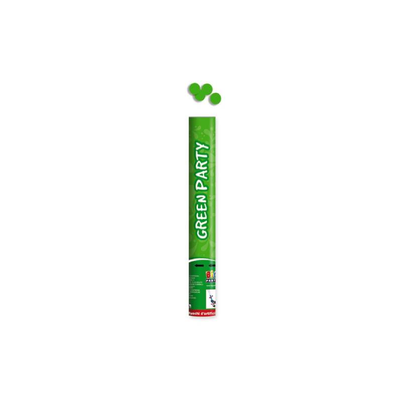 Cannone Spara Coriandoli Verde 40cm