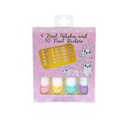 Kit Decorazioni Unghie 4 Smalti 16ml Con 45 Stickers Tri-Coastal Cane