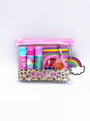 Set 3 Burrocacao Profumati Con Lucidalabbra e Pennello