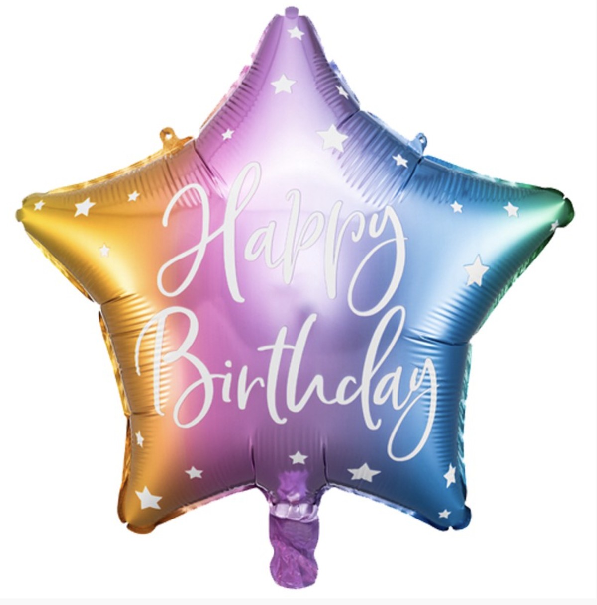 Palloncino Mylar Stella Multicolor Happy Birthday 18" 45cm