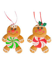 Addobbo Albero Di Natale Omino Marzapane 11cm Prodotto Assortito