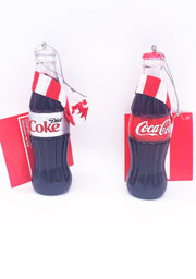 Addobbo Albero Di Natale Bottiglia Di Coca-Cola Con Sciarpa