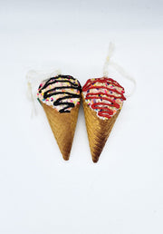 Addobbo Albero Di Natale Gelato Glassato