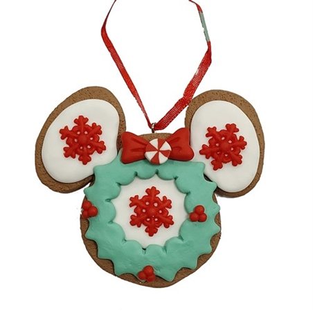 Addobbo Albero Di Natale Testa Minnie Pan Di Zenzero Disney