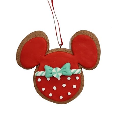 Addobbo Albero Di Natale Testa Topolino Rossa Pan Di Zenzero Disney