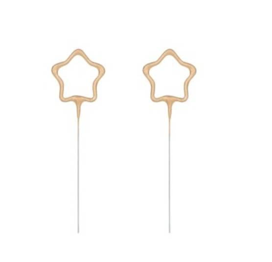 2 Candele Sparklers Stella Oro 16cm
