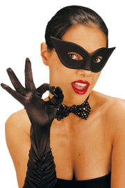 Accessorio Halloween E Carnevale Maschera Domino Papillon Nera