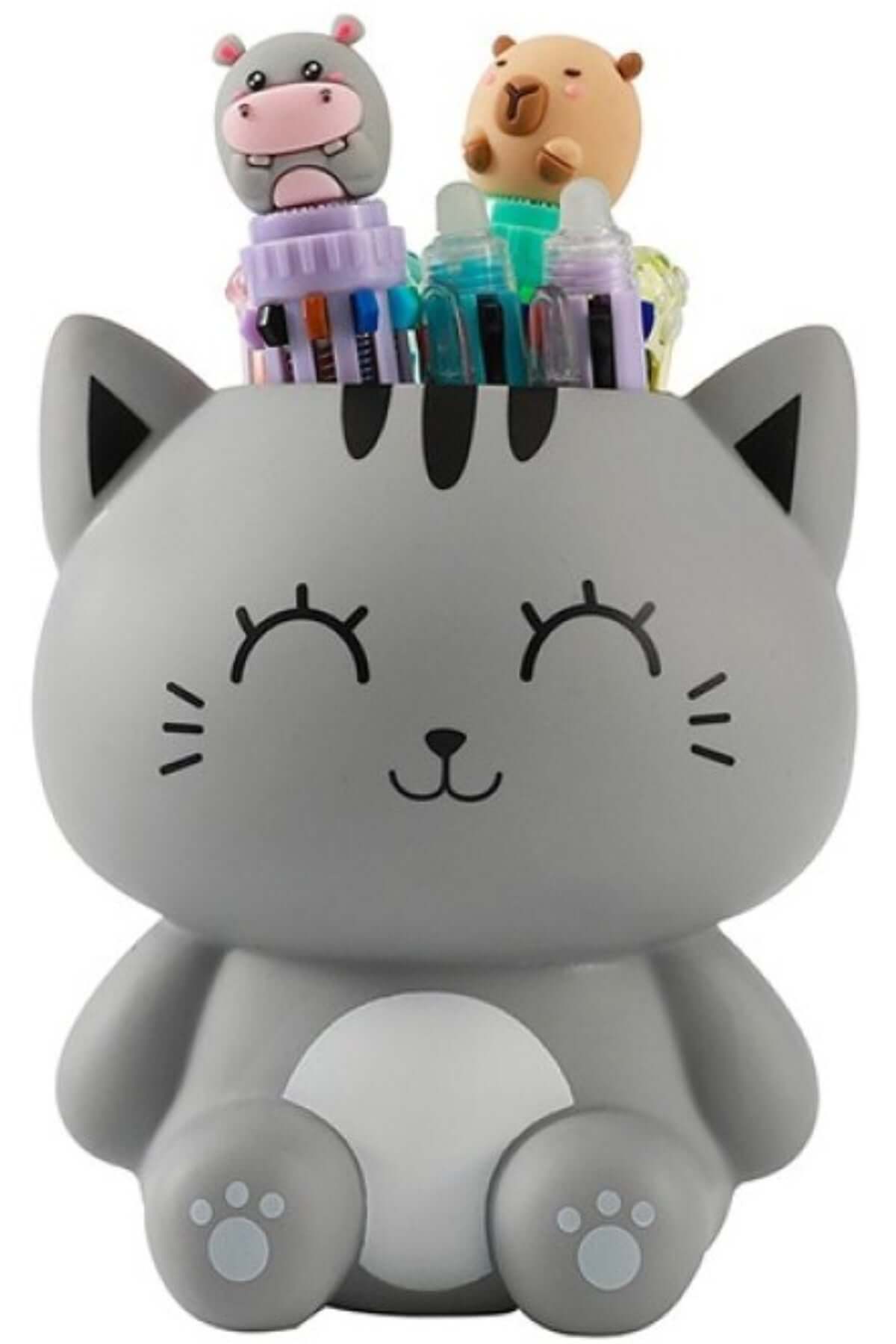 Portapenne 3D Grey Cat iTotal