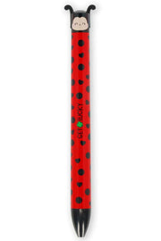 Legami Click & Clack Penna A Sfera Ladybug Bicolore