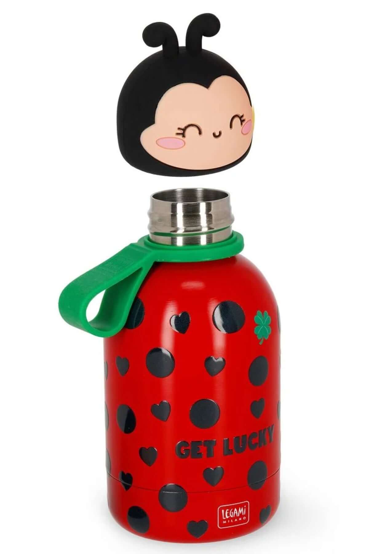 Borraccia Termica In Acciaio Inox Per Bambini Hot And Cold BFF Ladybug Legami 310ml