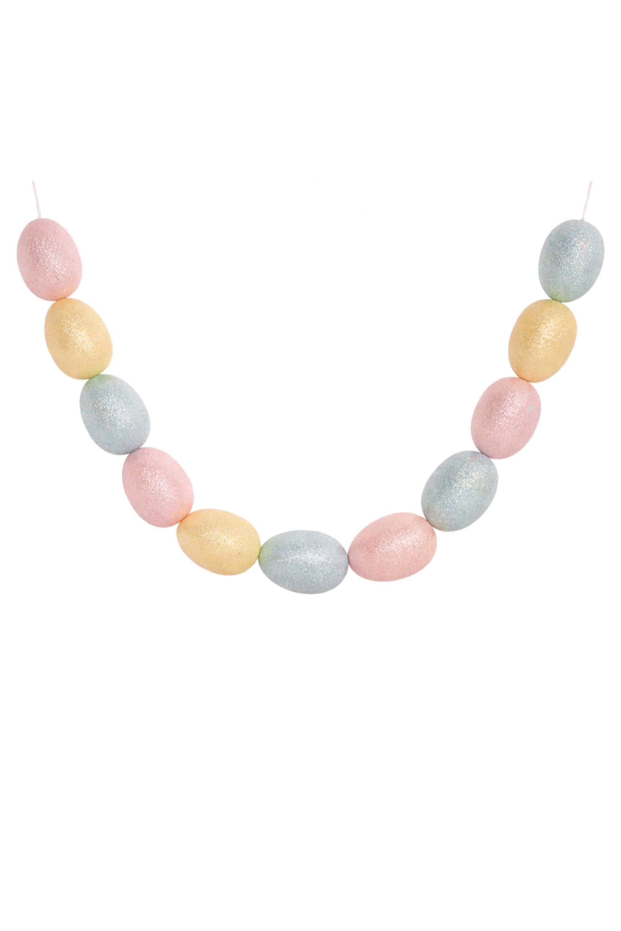 Ghirlanda Decorativa Con Uova Di Pasqua Colorate 120cm