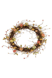 Fuoriporta Ghirlanda Di Pasqua Con Uova Colorate 40cm