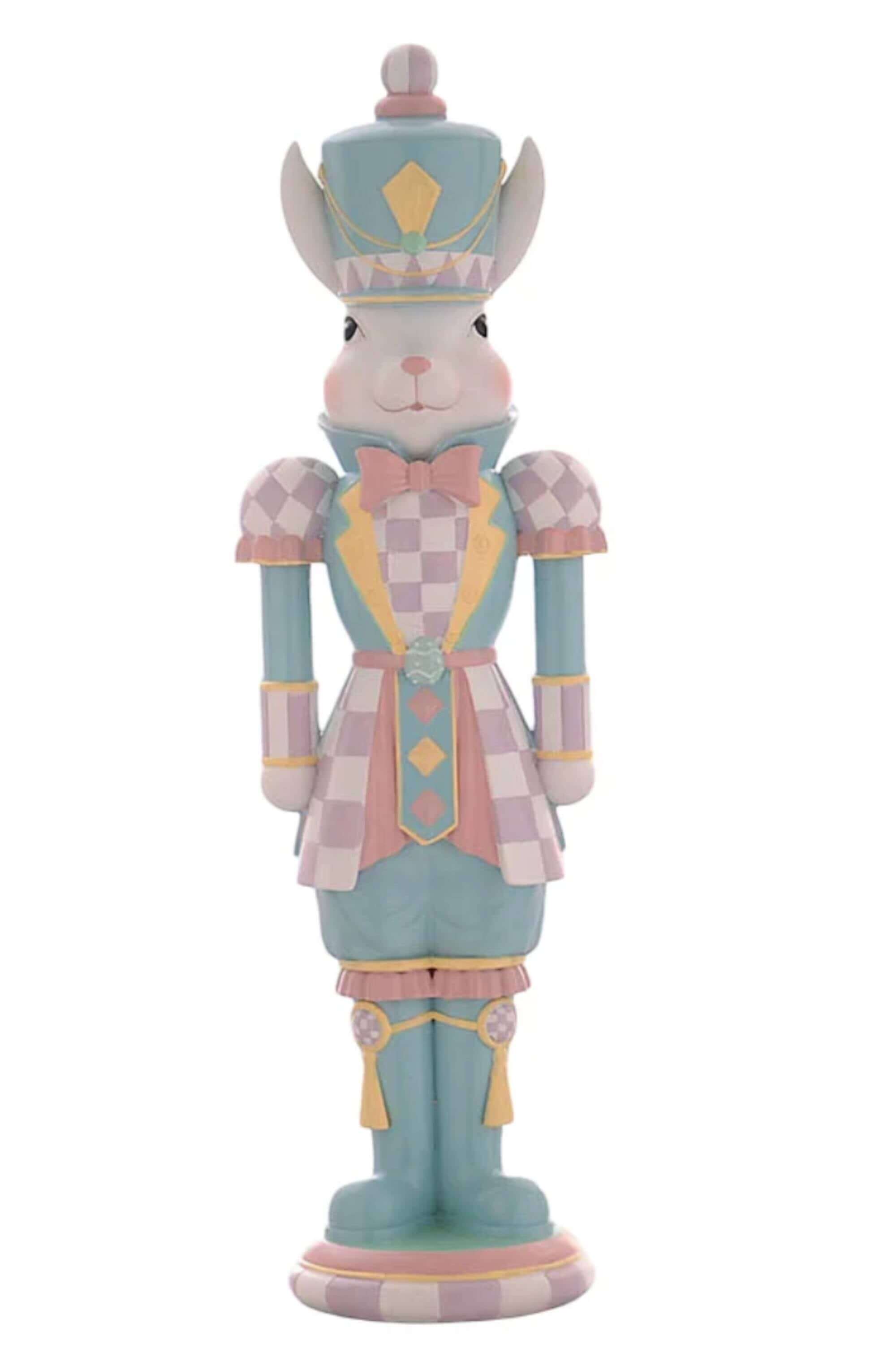 Schiaccianoci Coniglio Di Pasqua In Poliresina 41cm