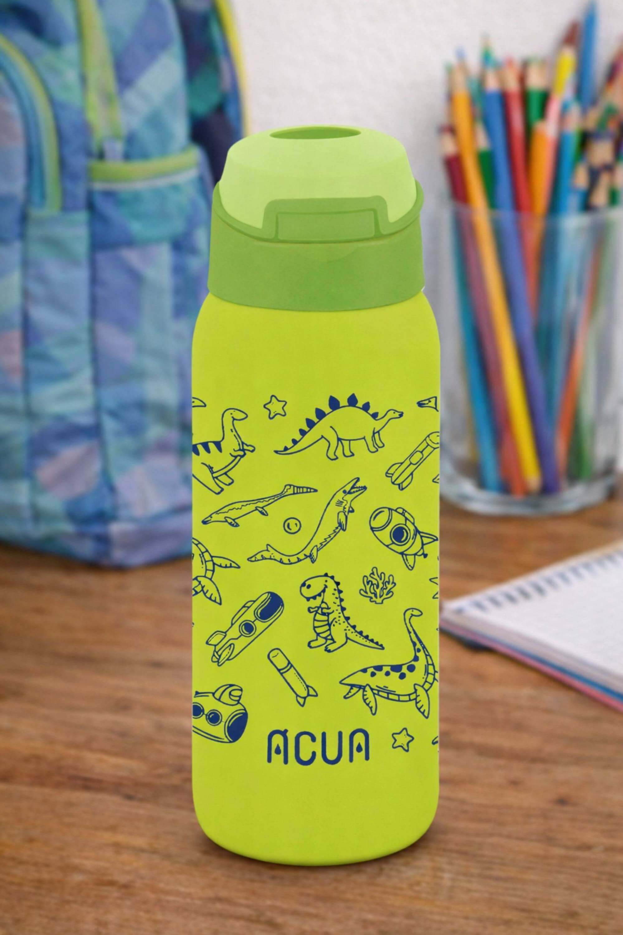 Borraccia Termica In Acciaio Inox Acua Kids Dinosauri Marini 350ml