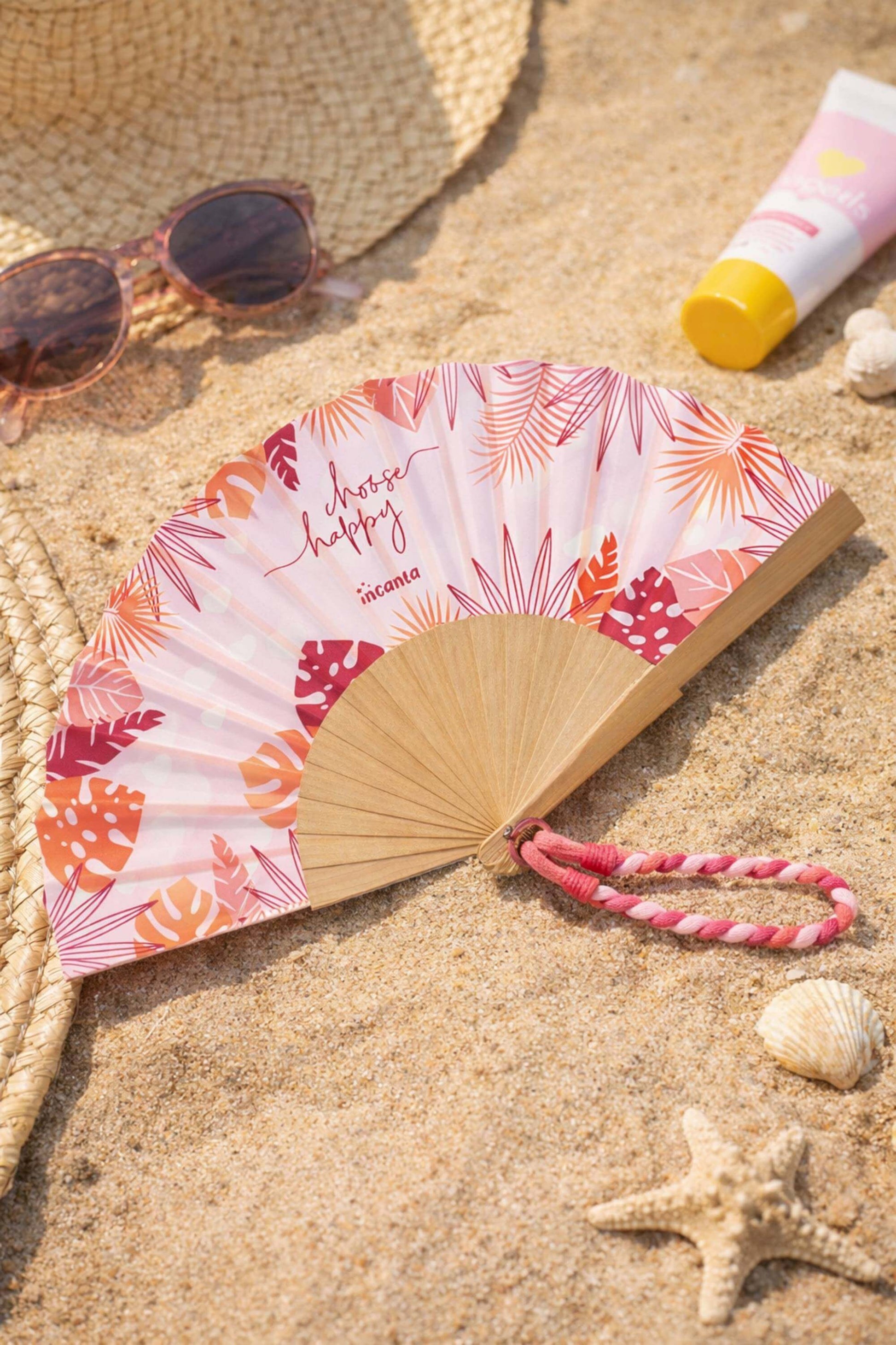 Ventaglio In Legno E Stoffa Choose Happy
