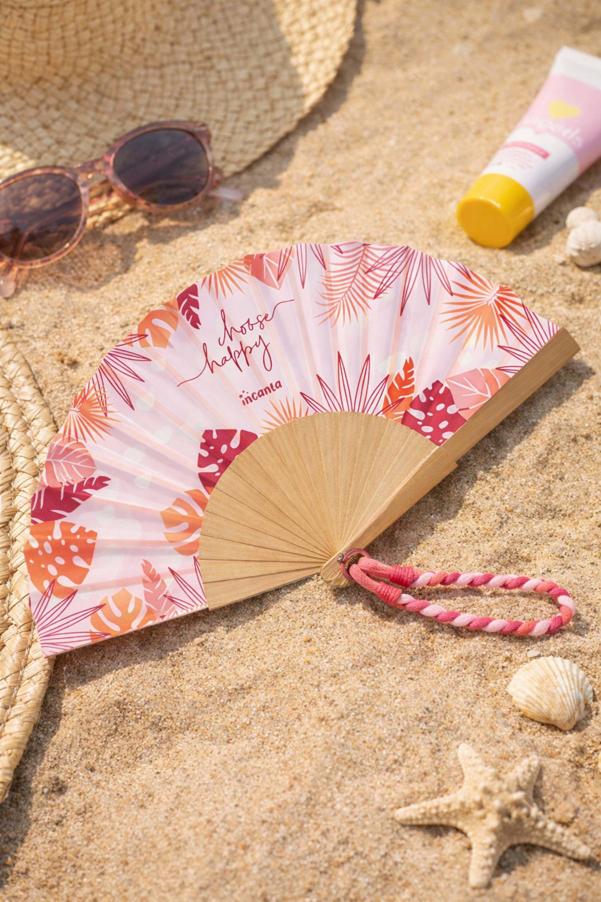 Ventaglio In Legno E Stoffa Choose Happy