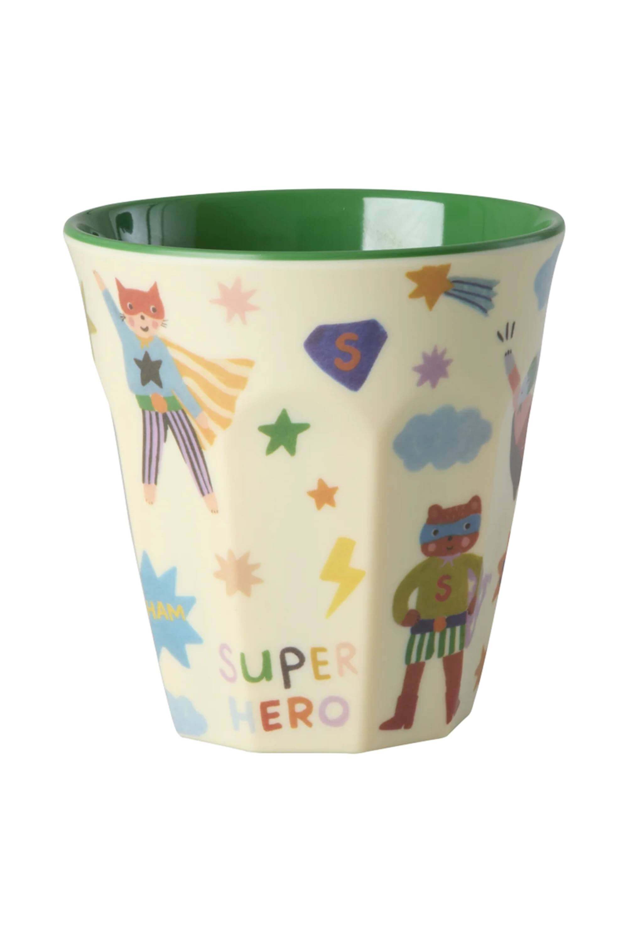 Rice Bicchiere Melamina Supereroi Verde