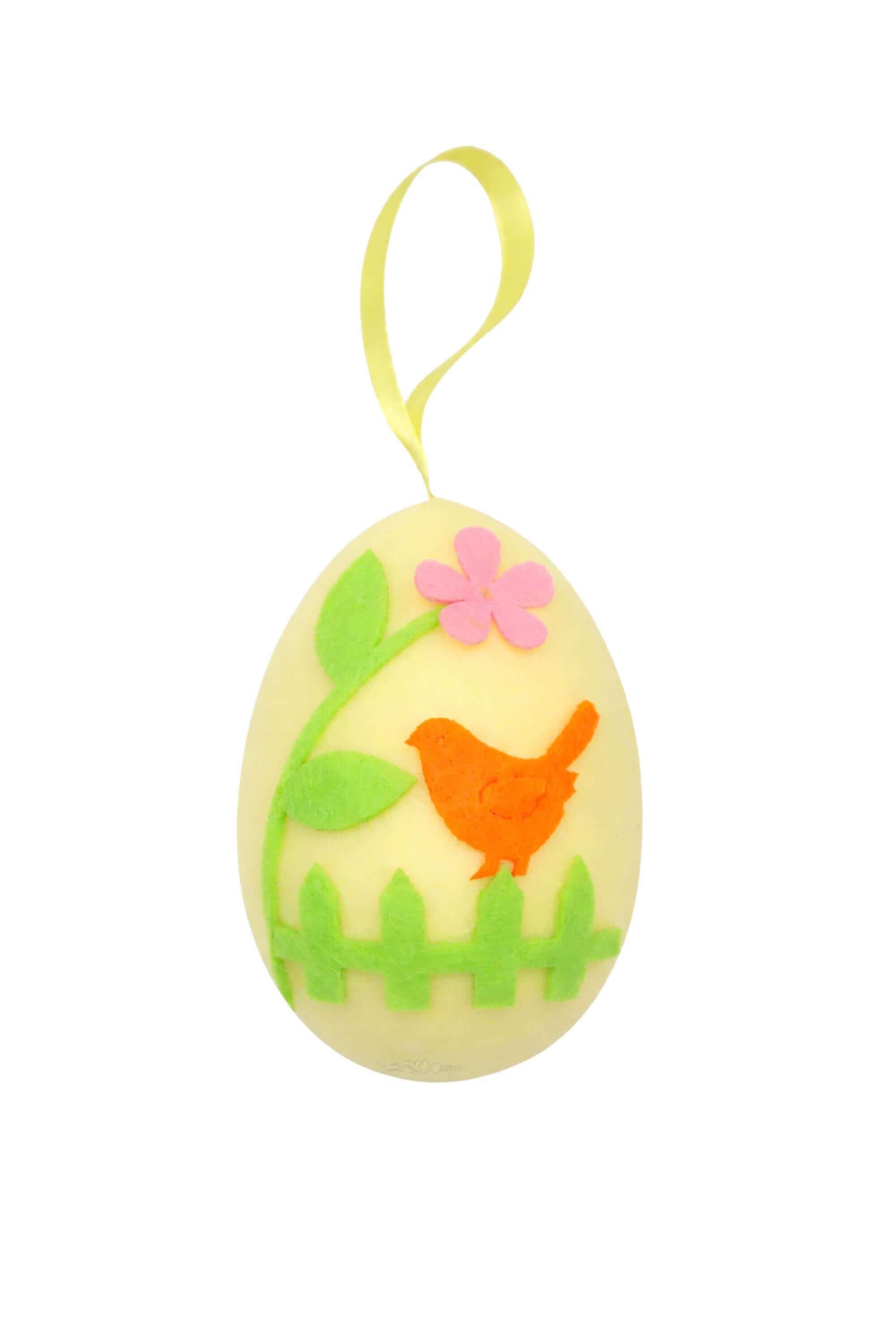 Uovo Di Pasqua Decorativo Con Uccellino 8cm