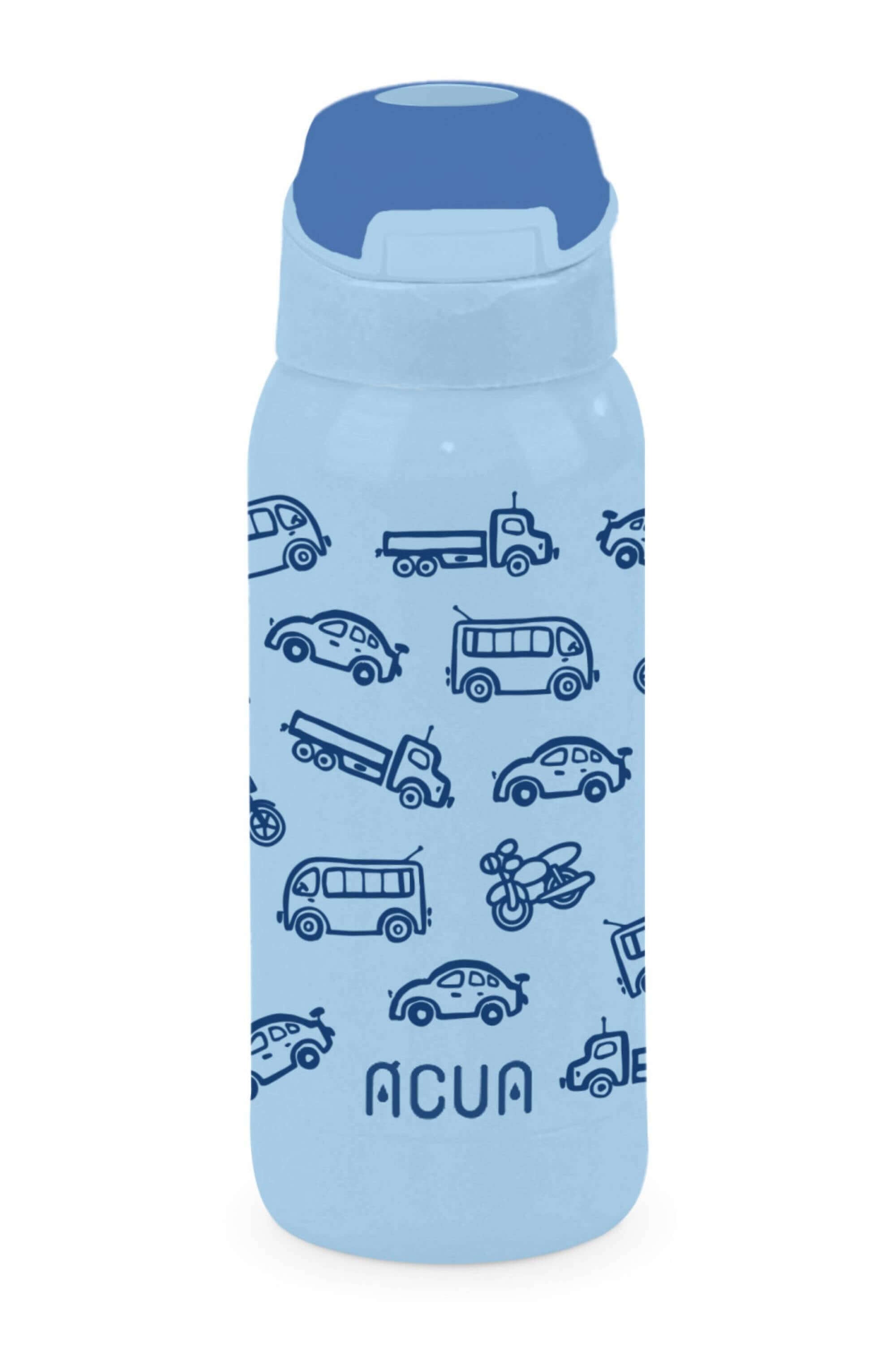 Borraccia Termina In Acciaio Inox Acua Kids Moto E Macchinine 350ml